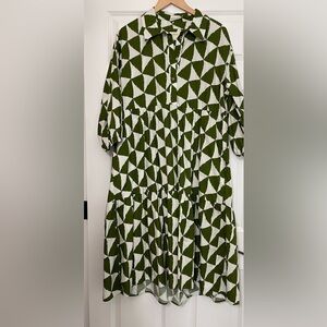 The Bettina Tiered Shirt Dress by Maeve